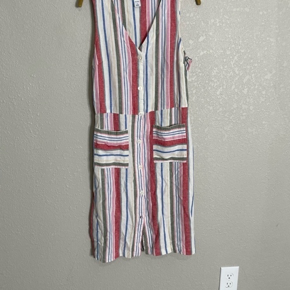 Old Navy Stripe Rainbow Button Front Dress Small - Picture 7 of 7